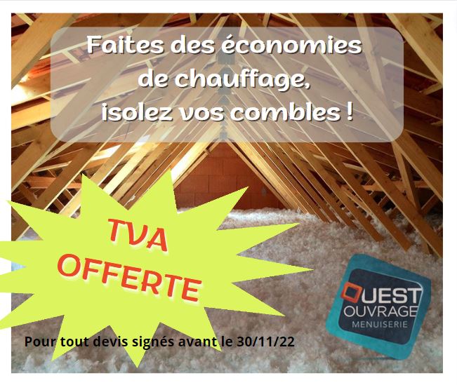 isolation des combles TVA offerte