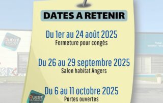 Les dates à retenir