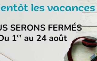 Ouest Ouvrage en congés d'été du 1er au 24 aout 2025.